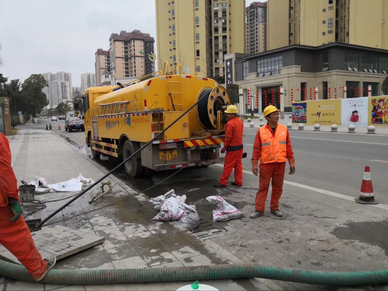 阳东排污管道清淤-管道清洗